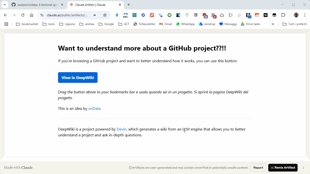 DeepWiki Demo GIF